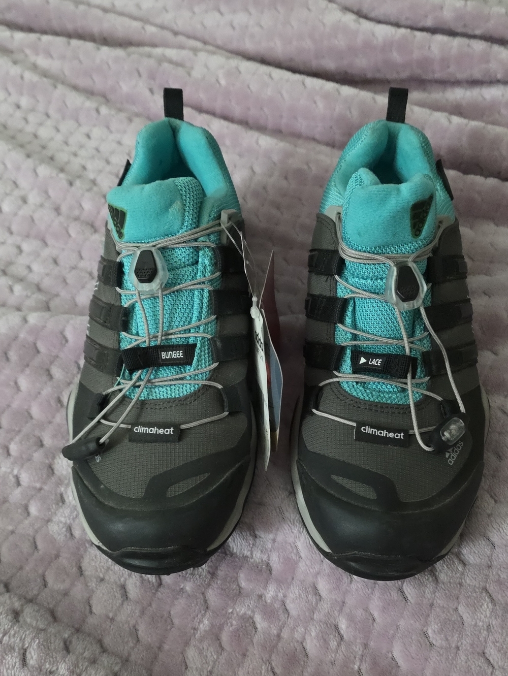 adidas Women’s Gray and Teal Climacool/Climaheat Athletic Shoes